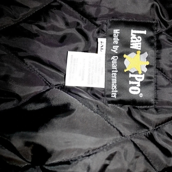 Black Men’s Parka 2xl. lined with hood Law Pro brand - Picture 4 of 6